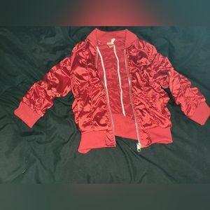 Silky red jacket